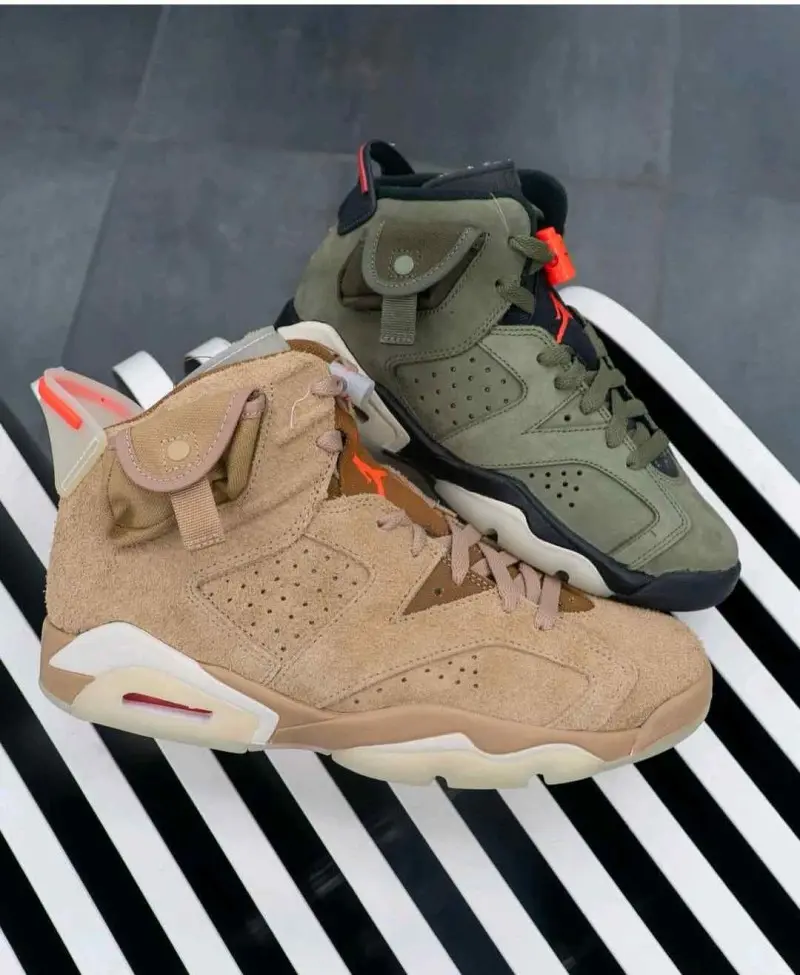 Travis Scott x Air Jordan 6 AJ6 - British Khaki - Image 7