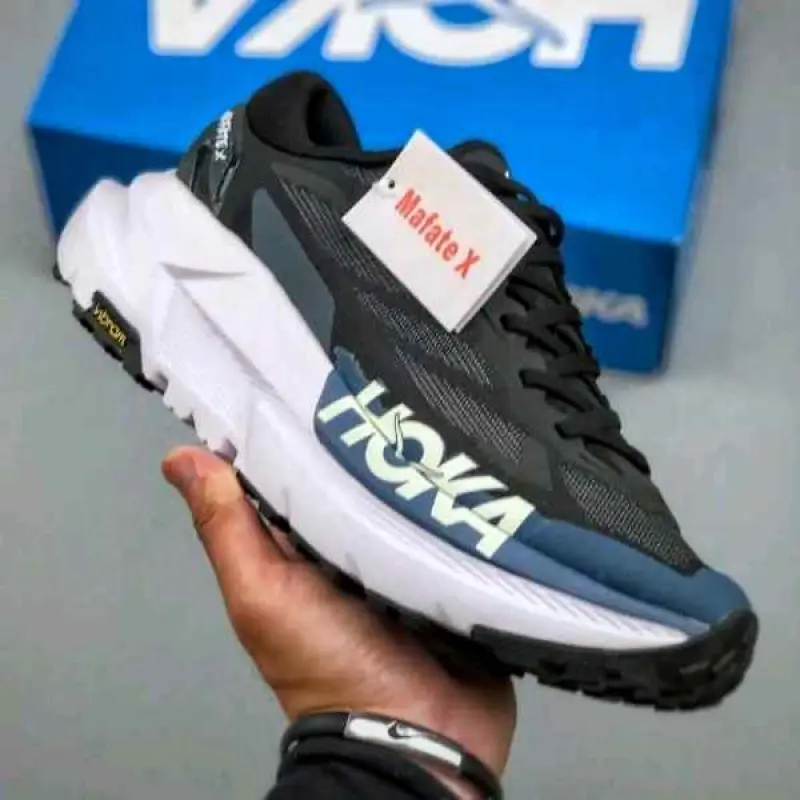 Hoka Mafate X Trail Runners Black Skyward Blue - Image 2