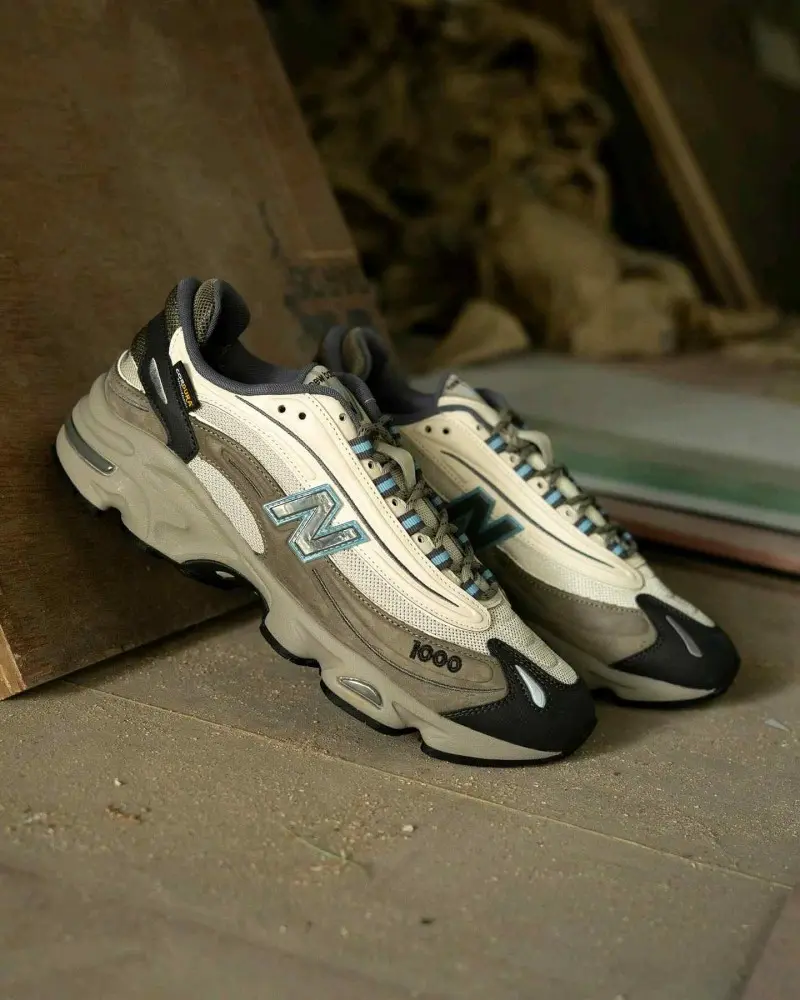 New Balencee 1000 Suede Cordura Beige 1266 - Image 3