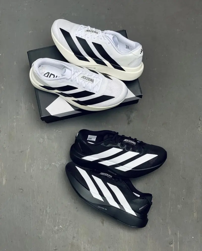 Adidas adizero evo sl core White Black - Image 9