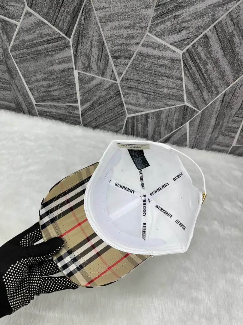 Burberry Equestrian Knight Half B White Premium Unisex Cap With Safety Box - Image 4