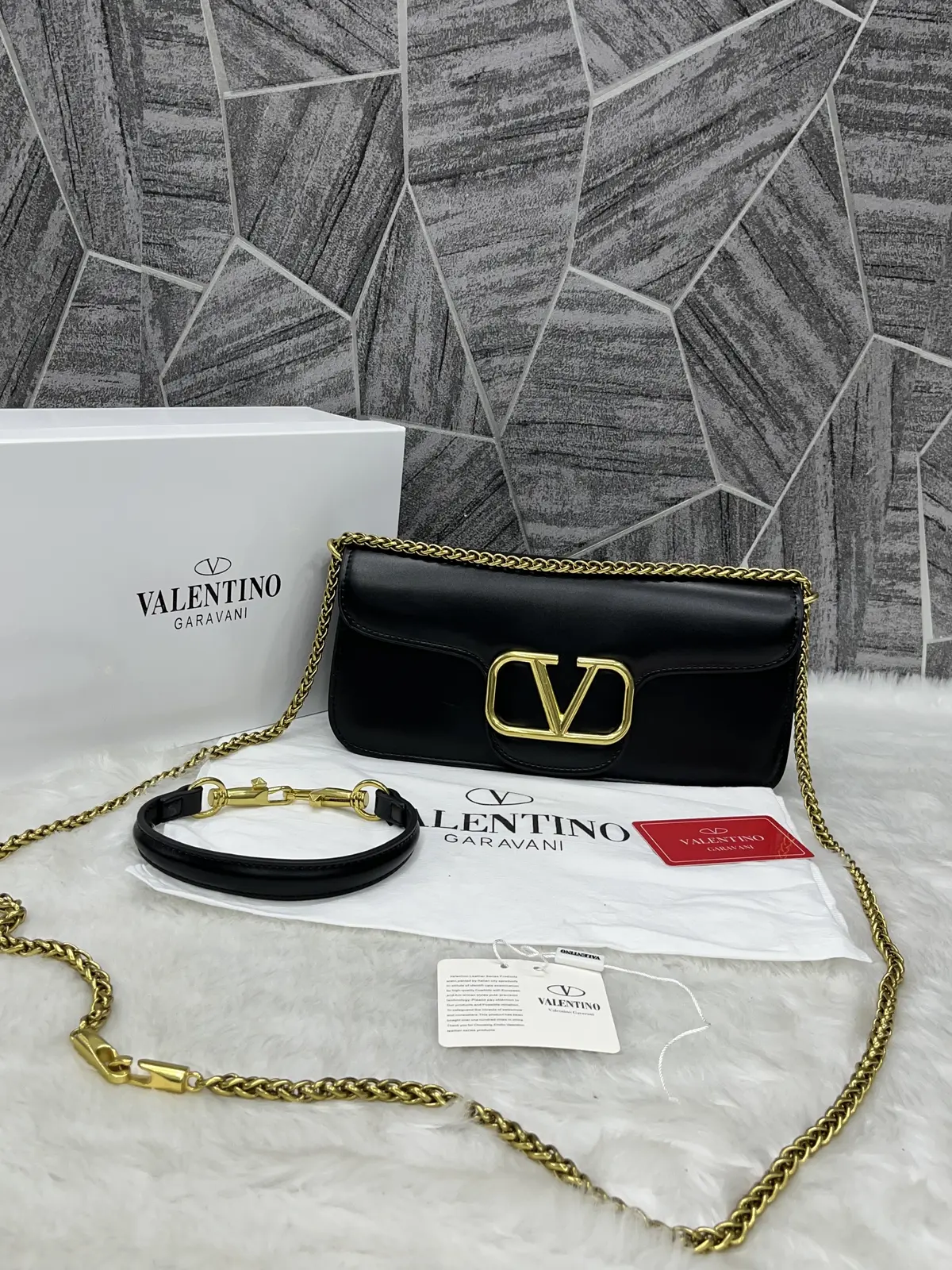 Valentino V Loco Black Large Shoulder Bag With OriginalBox - Image 5