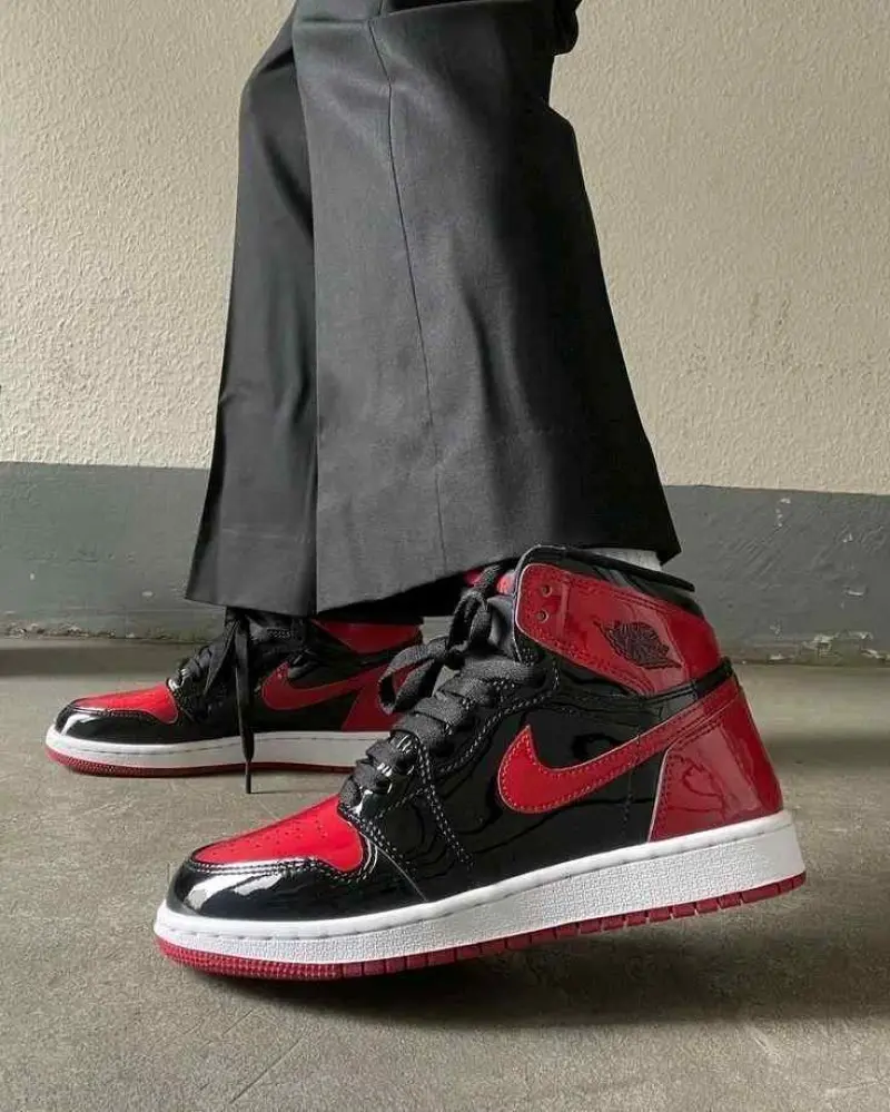 Nike Air Jordan Retro 1 Bred Patent Semi UA - Image 13