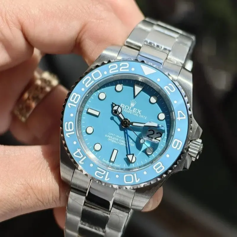 Rolex Oyster perpetual Gmt master Steel-Aqua Blue - Image 3
