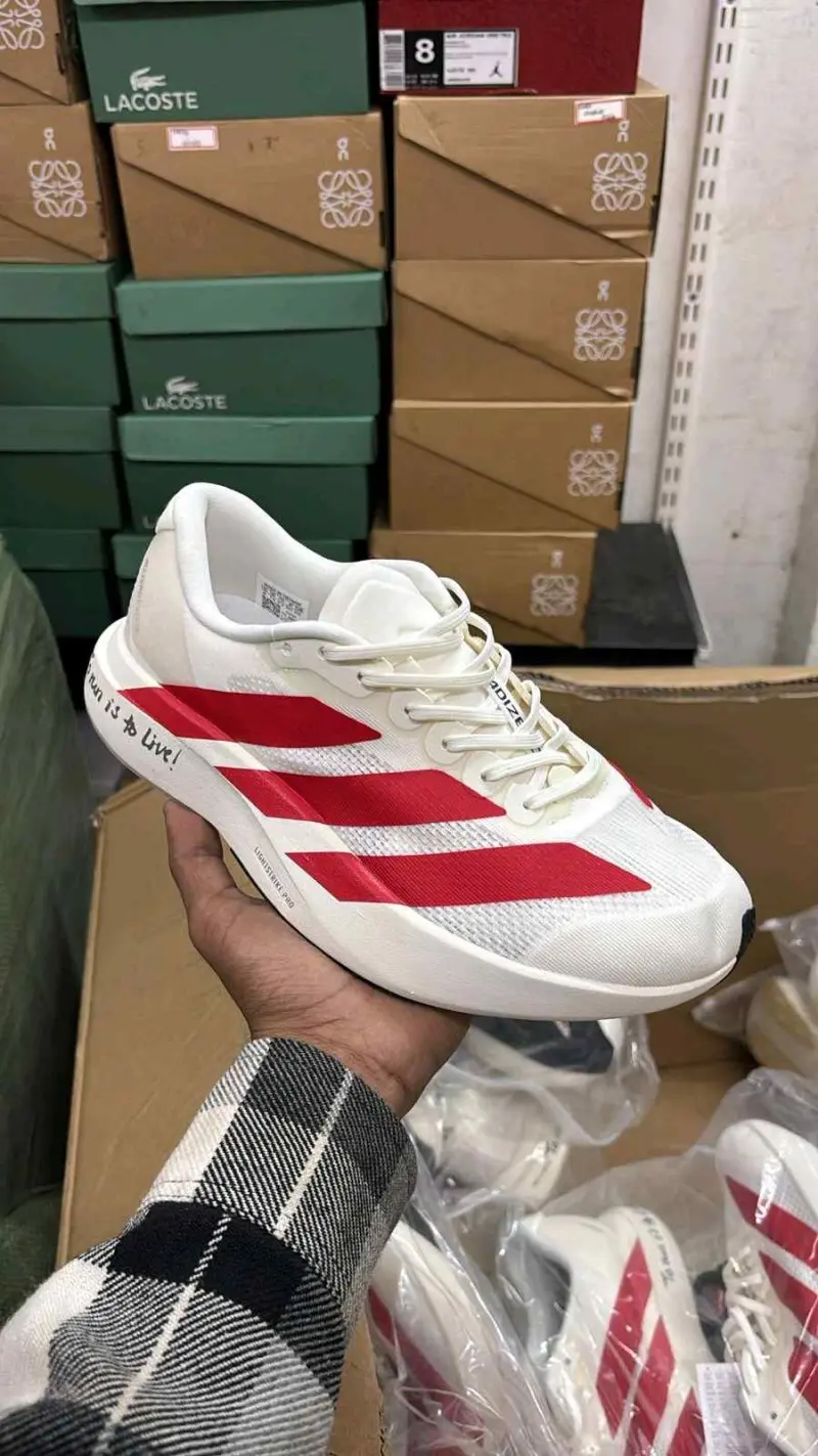 Adidas Adizero Evo SL Of White Scarlet 877 - Image 3