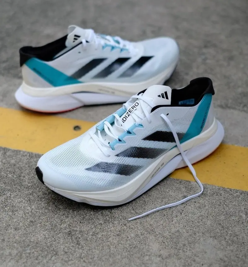 Adidas Adizero Boston 12 Light Aqua - Image 8