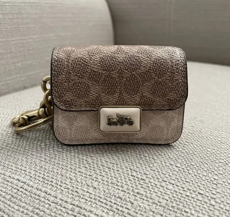 Coach Mini Charm Bag With Sling Chain With OriginalBox - Image 4