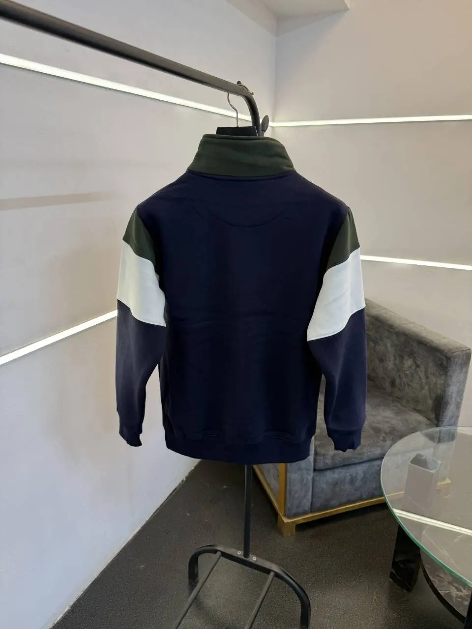 Ralph lauren imported half zip sweatshirt green navy - Image 3