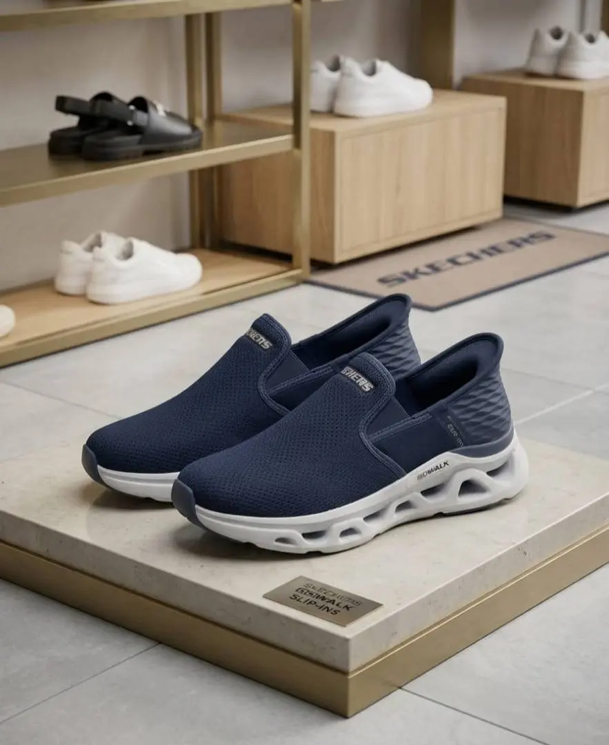 Skechers GOwalk Slip-ins Navy - Image 2