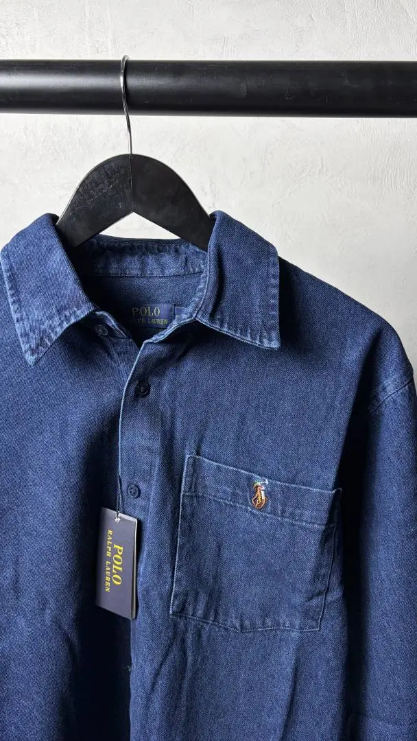 Ralph Lauren Dark Blue Premium Denim Shirts 1445 - Image 3