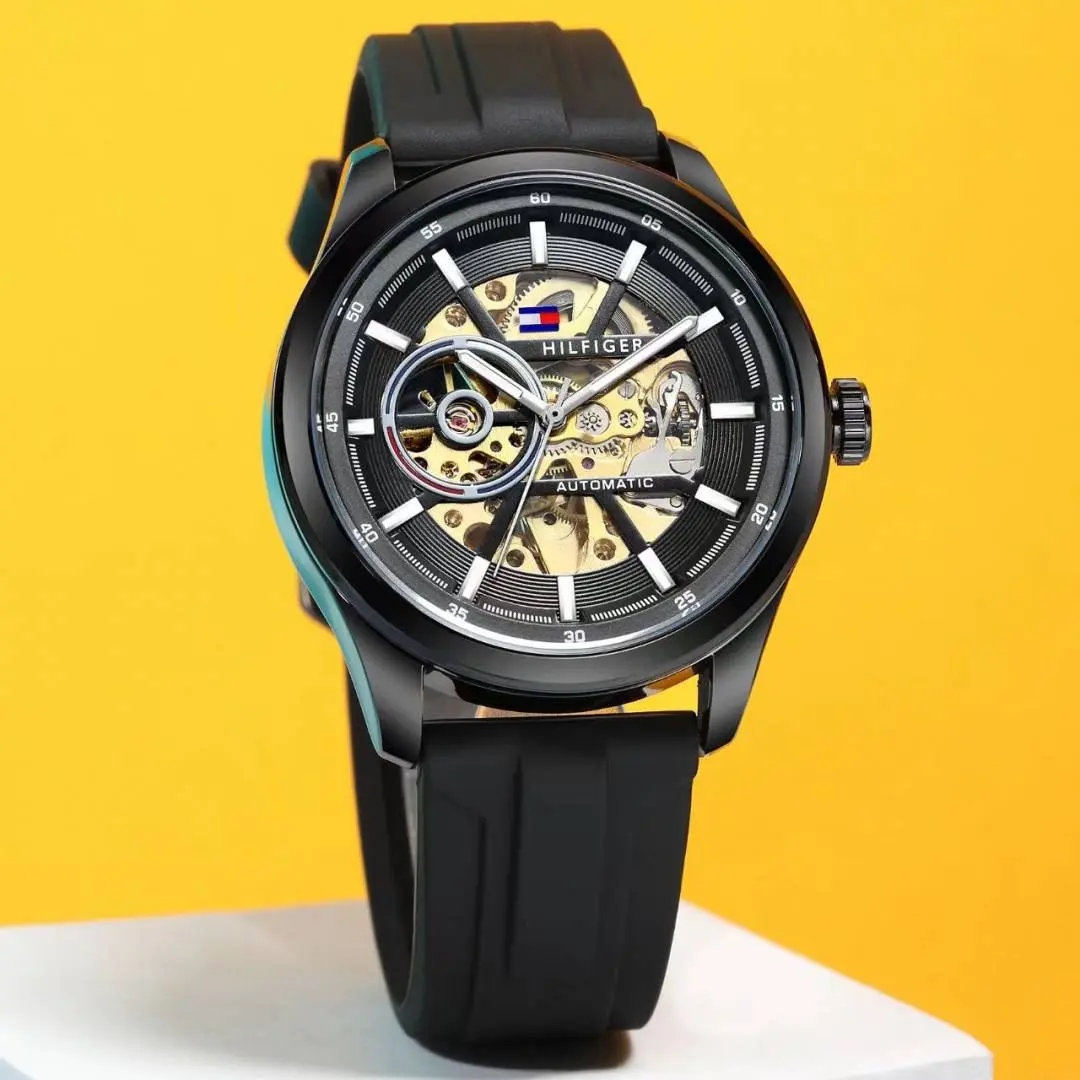 Tommy Hilfige r Automatic Silicon Full Black
