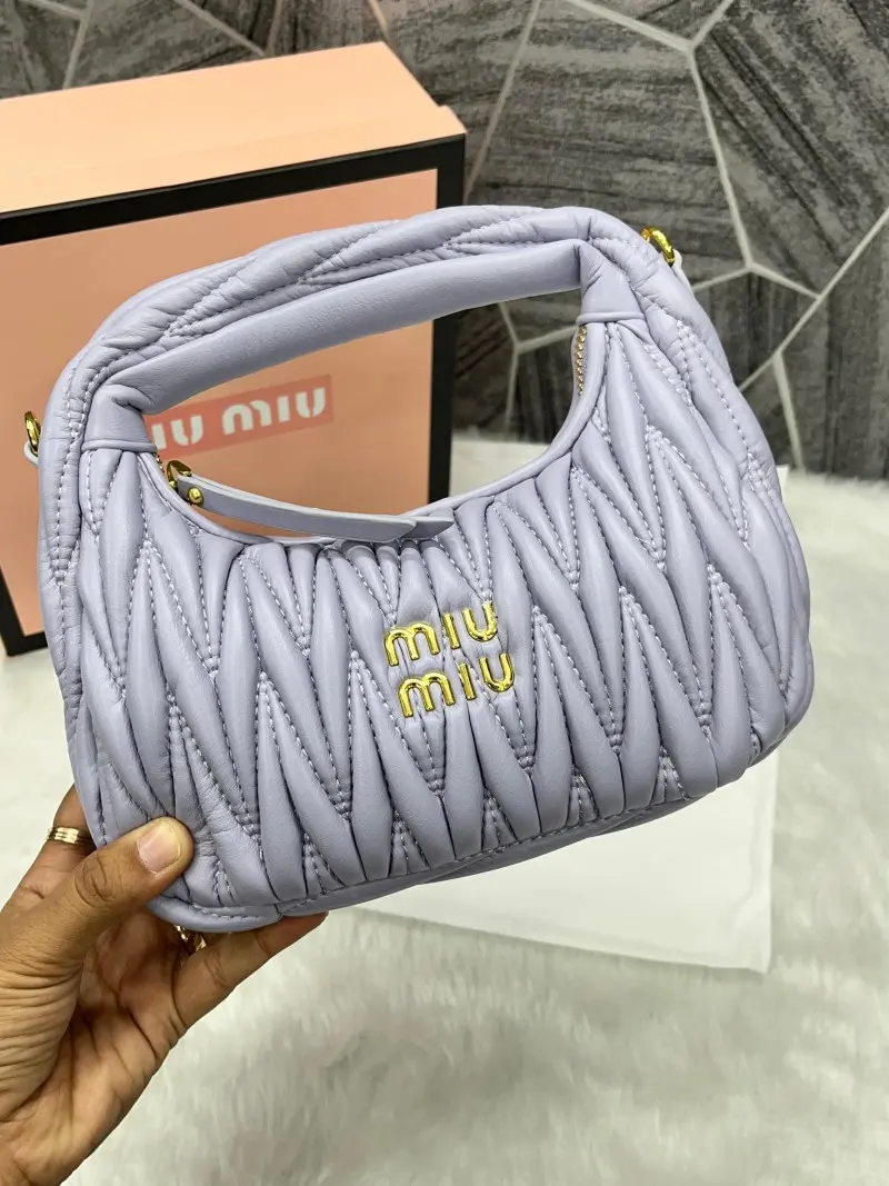 Miu Miu Matelasse Hobo Bag With Original Box Packing - Image 3