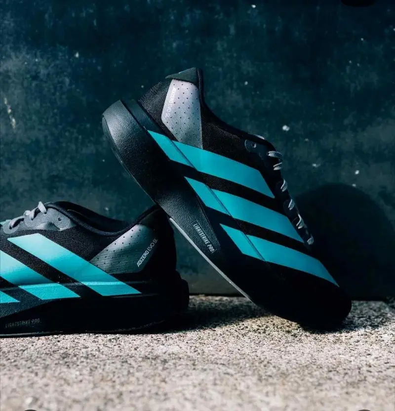Adidas Adizero Evo SL Black Pure Teal - Image 2