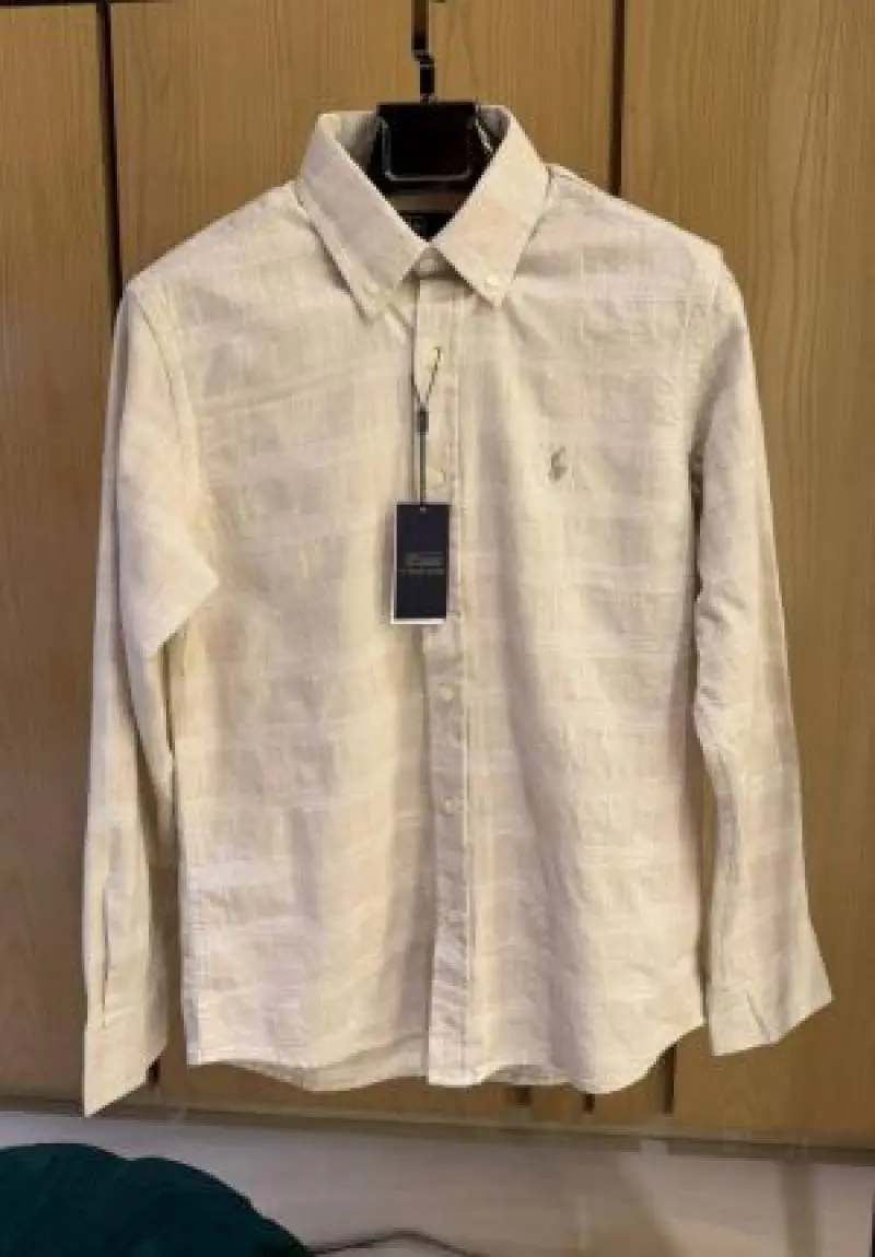 Ralph LAUREN P-OLO IMPORTED STORE ARTICLE SHIRT LIGHT CREAM COLOUR - Image 2