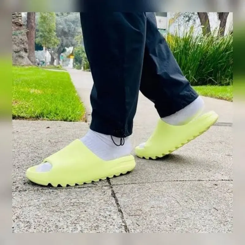 Adidas Yeezy Slide Green Glow UA Quality For Men s - Image 9