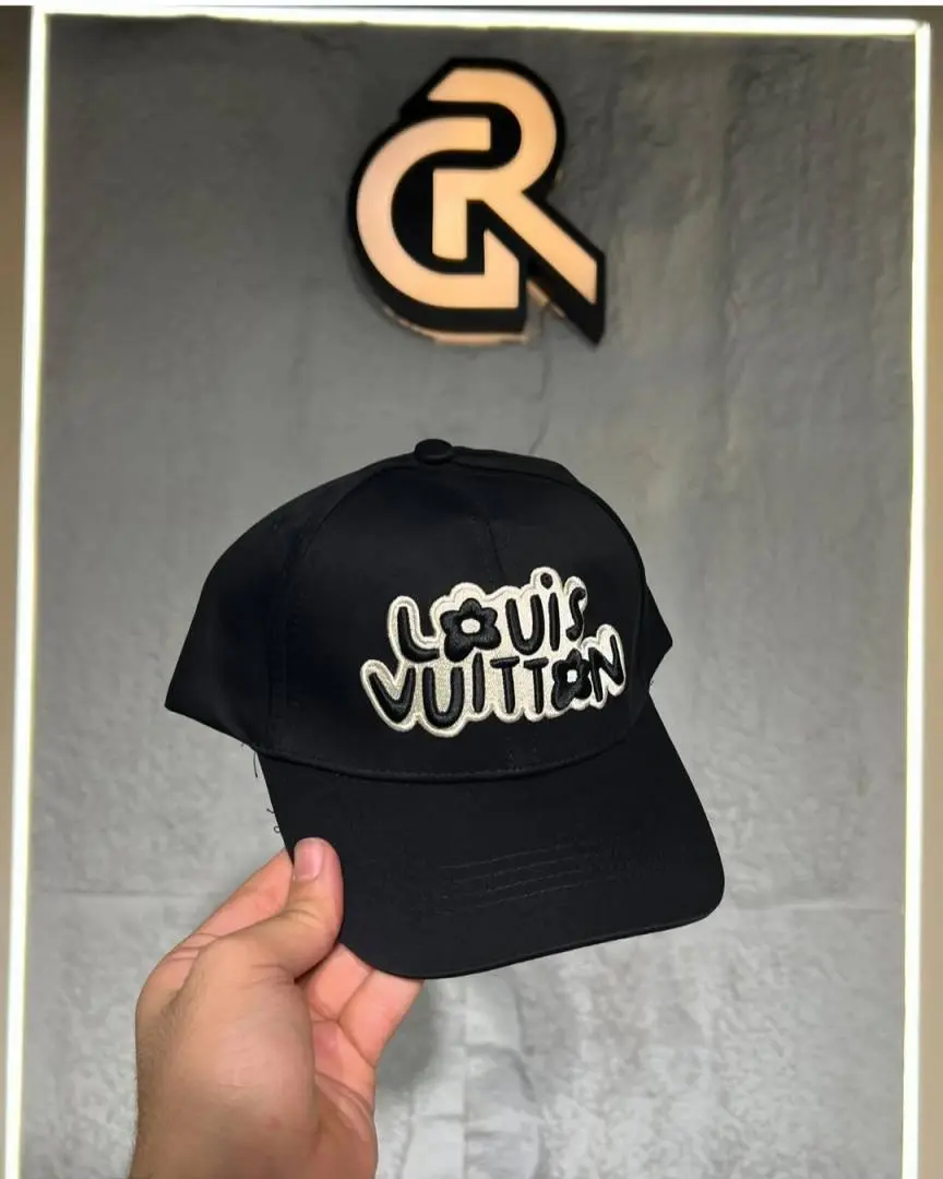 Louis Vuitton Craggy Front Logo Black Premium Unisex Cap With Safety Box - Image 3