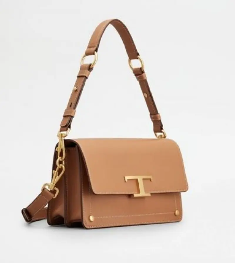 TODD'S T Timeless Shoulder Bag With OG Box & Dust Bag (Brown - 660) - Image 5
