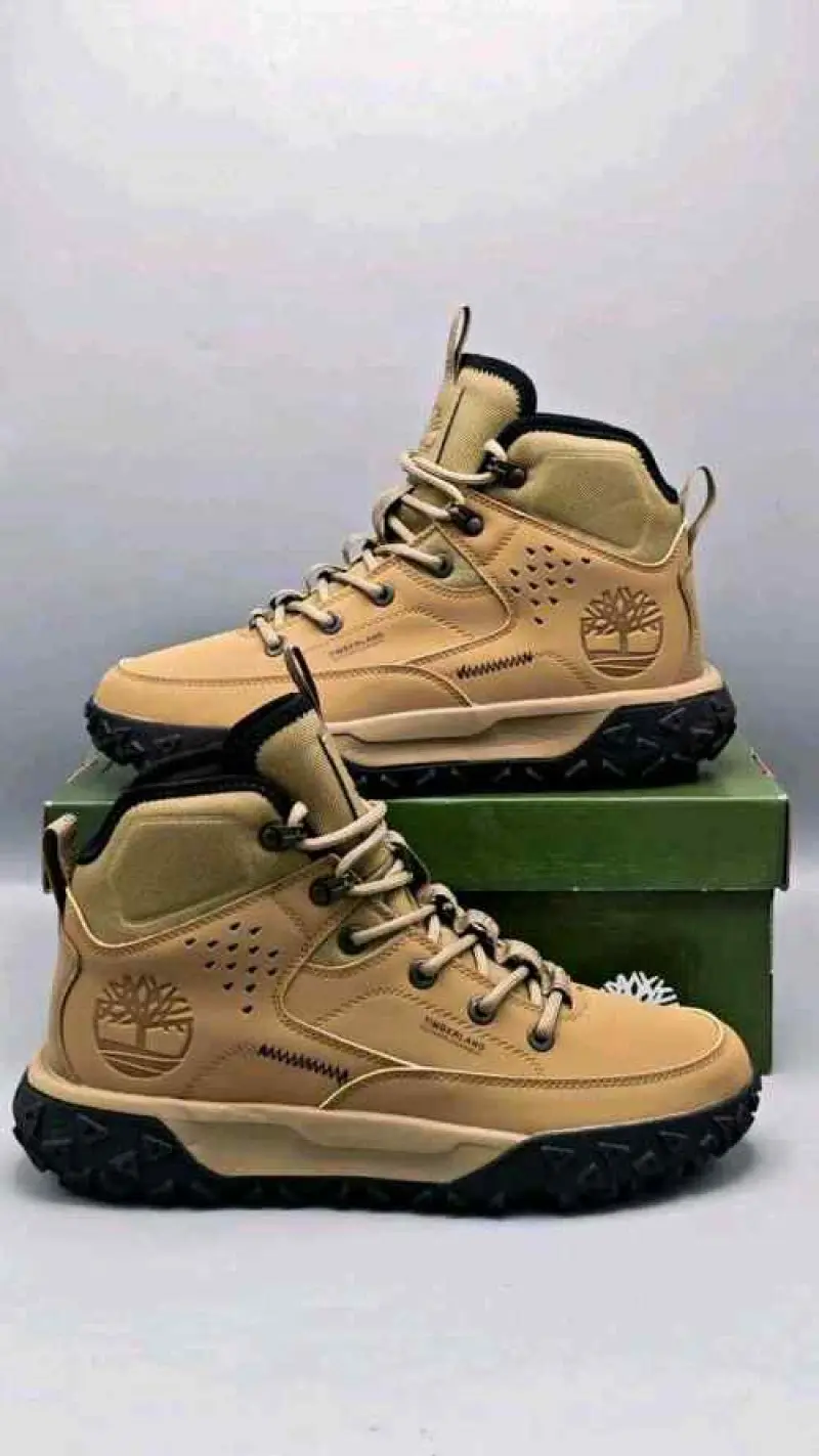 TimberlandGREENSTRIDE MOTION 6 MID - Lace-up ankle boots - medium beige - Image 3