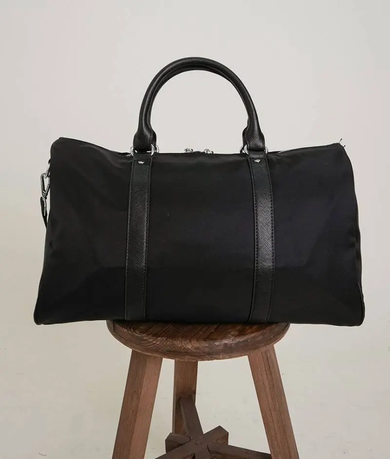 Prada Saffiano Premium Duffle Bag With Dust Bag (Black - 1138) - Image 5