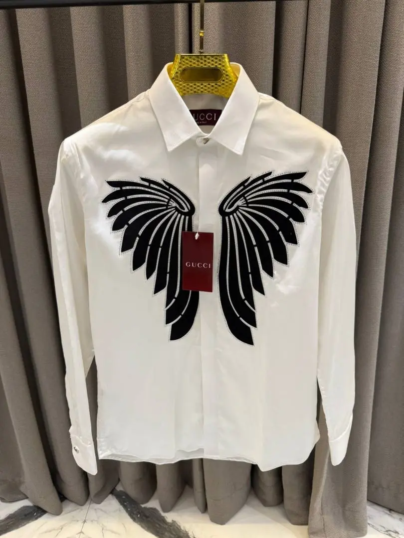 Gucci Premium Box Pack Full Sleeves Shirt White - Image 5