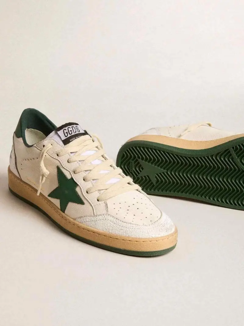 Golden Goose Ballstar WhiteGreen sneakers 479 - Image 2