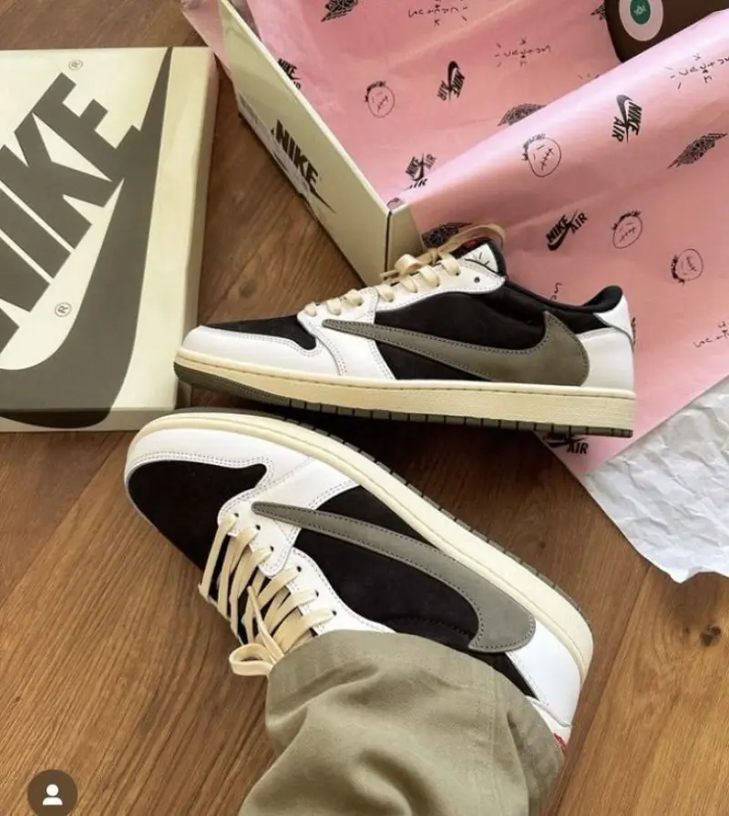 Travis Scott x Air Jordan 1 Low Olive semi UA Quality