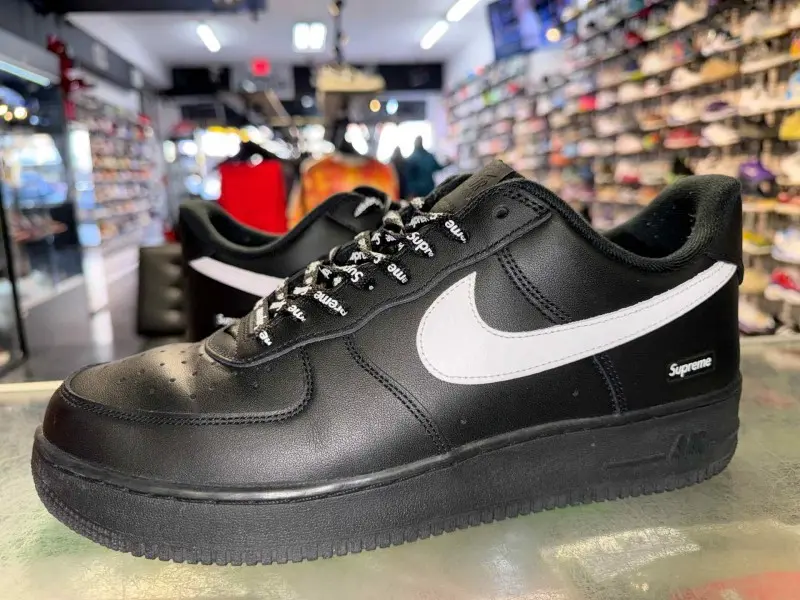 Supreme x Nikkee air force 1 low black white - Image 6