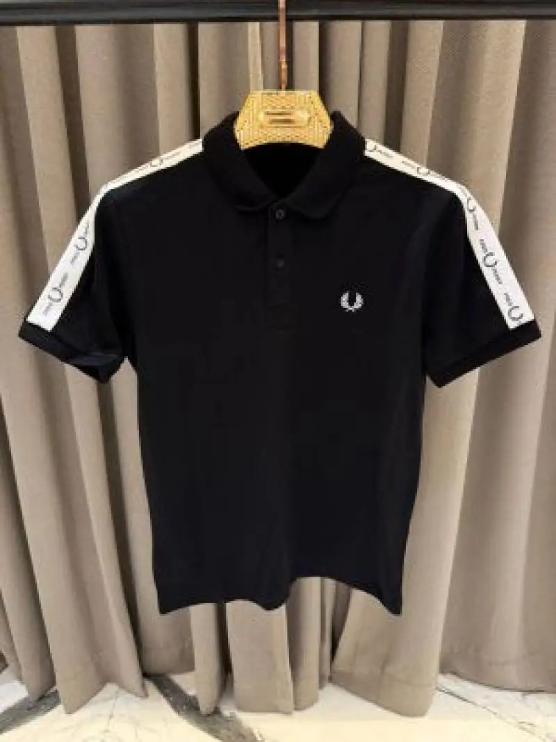 No return Fred peery imported Polo Tshirt Black