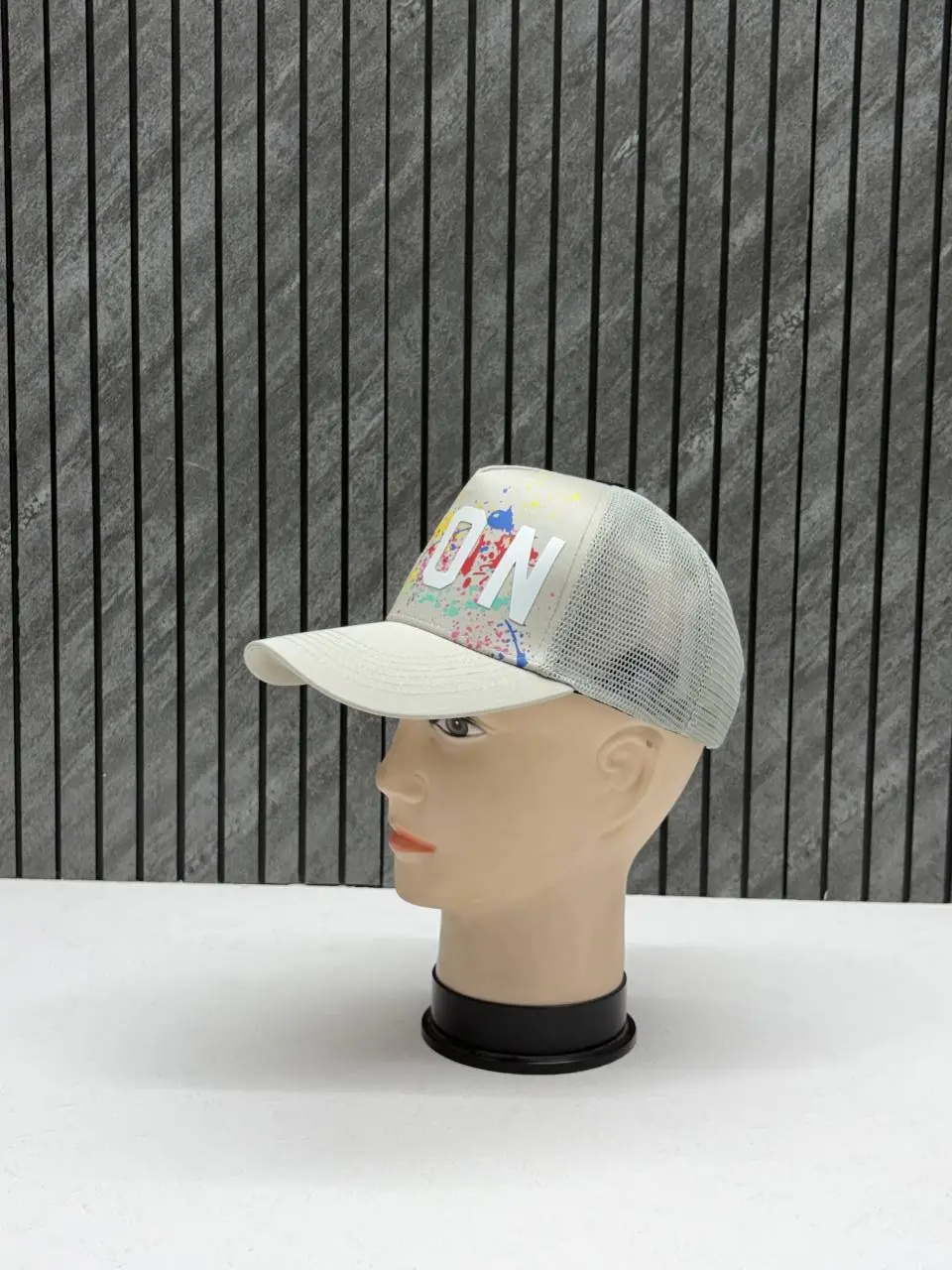 Dsquared Icon Splash Grey Premium Unisex Cap With Safety Box - Image 2