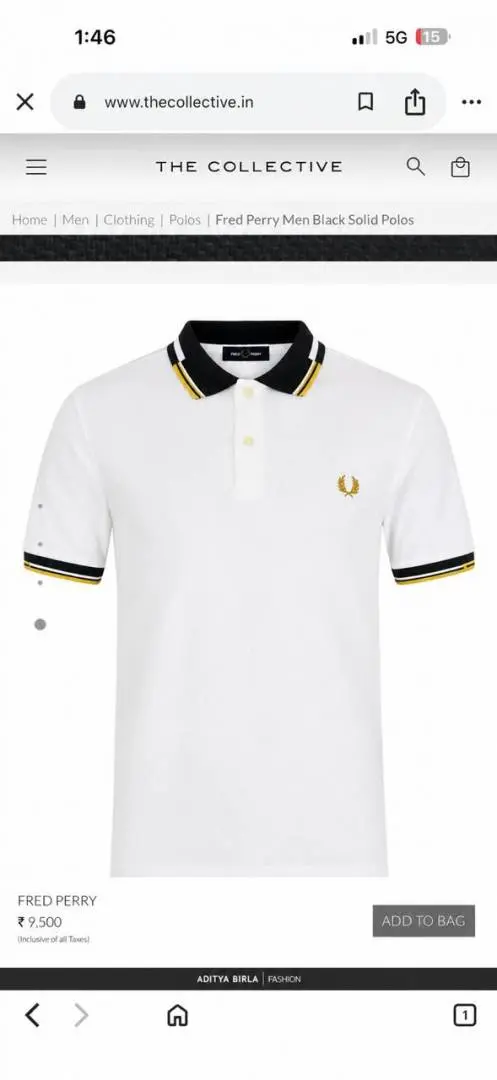 Fred Perry Chest Logo Polo T-shirt White