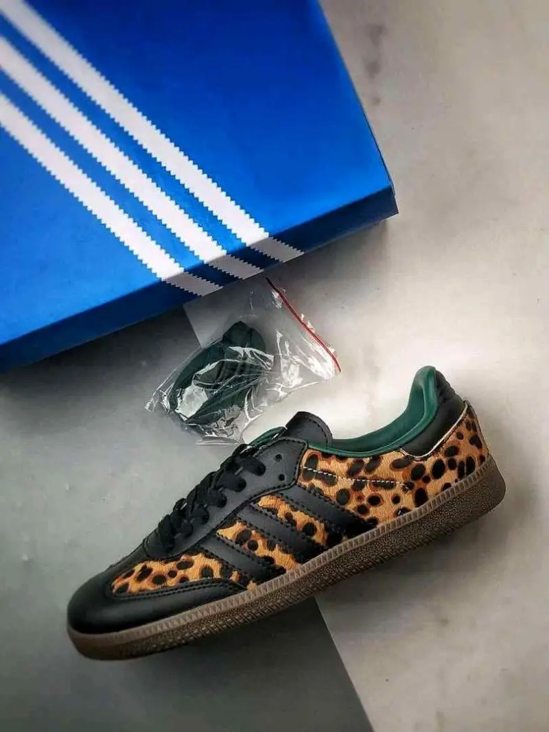 Adidas Samba OG Black Green Leopard 1778 - Image 2