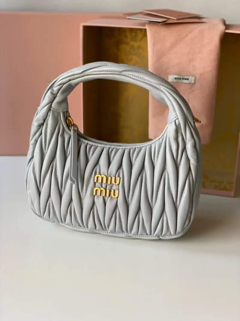 Miu Miu Matelasse Hobo Bag With Original Box Packing - Image 2