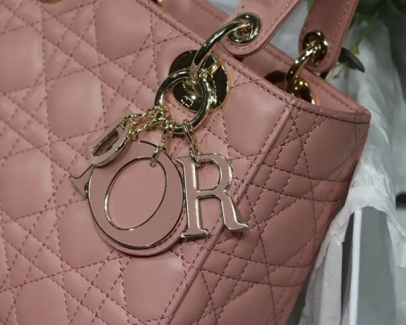 Dior Lady My ABC Elite Quality With OG Box & Dus Bag & Scarf WIth Star Charm (Pink-294) - Image 6