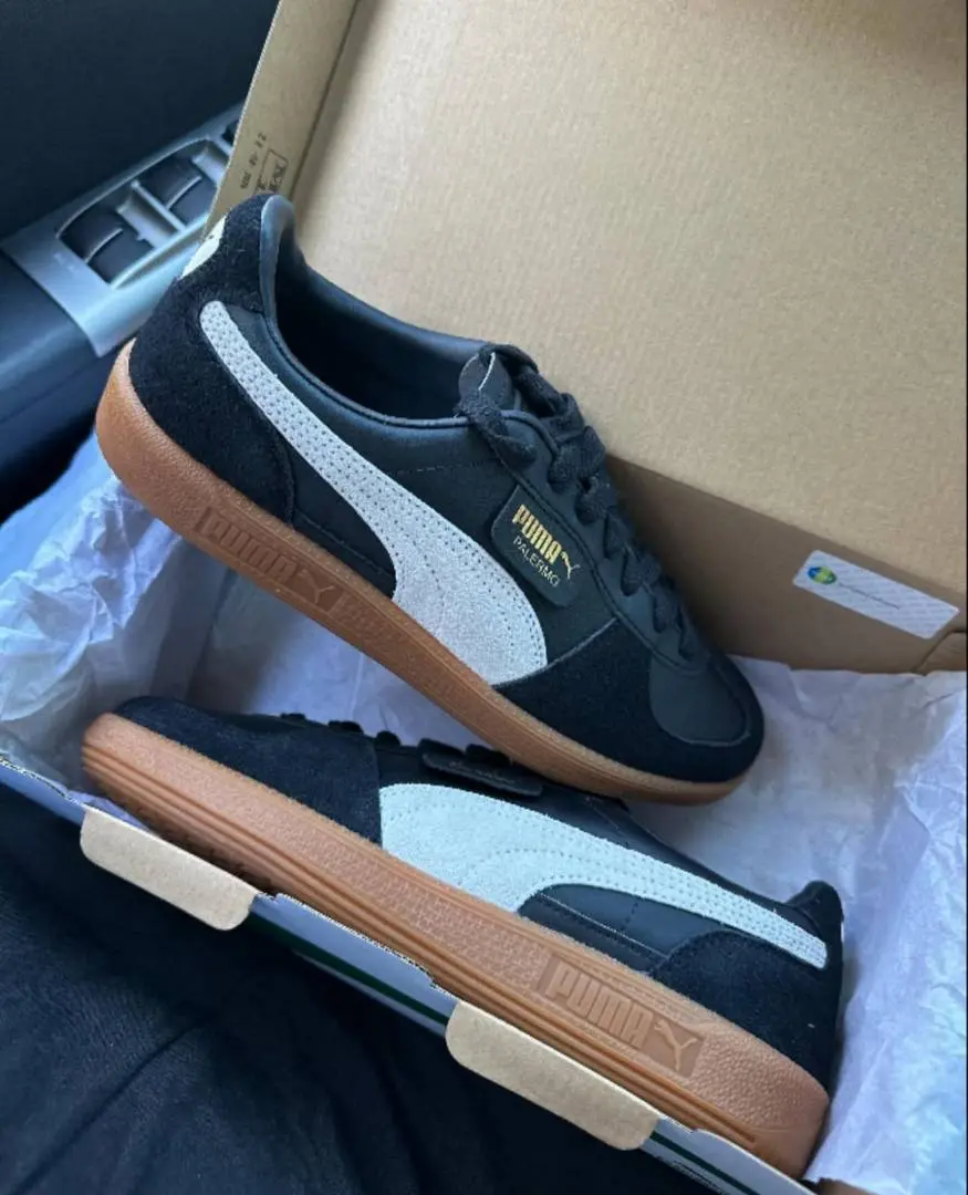 Puma Palermo Black Feather Grey Gum - Image 6