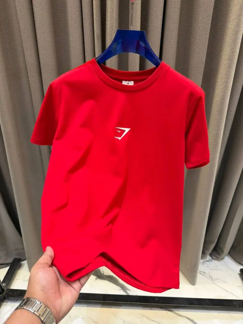 Gymshark Round Neck T-shirt Red - Image 2