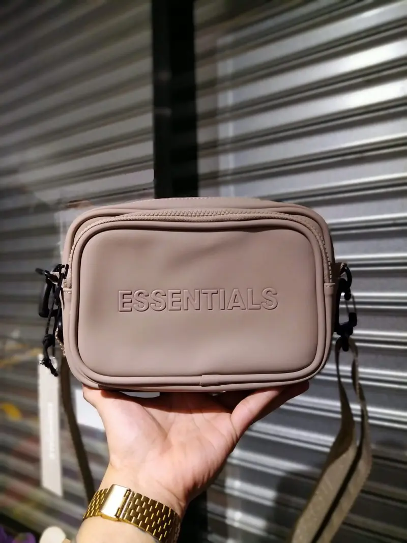 Essential Fear Of God Khakhi Camera Crossbody Bag - Image 4