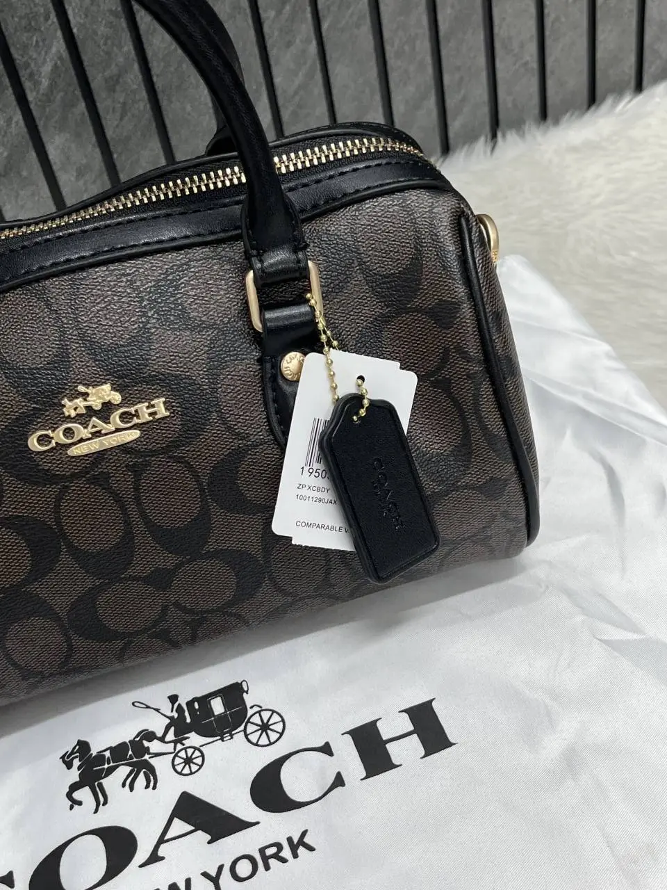 Coach Rowan Long Satchel Bag With OriginalCarryBag DustCover - Image 3