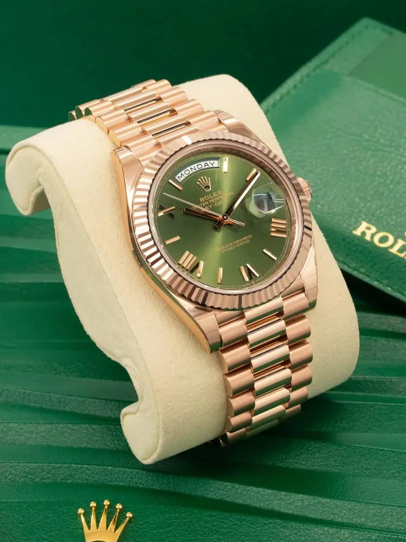 Rolex Oyster Perpetual Day Date 40 Battery Copper Green - Image 5