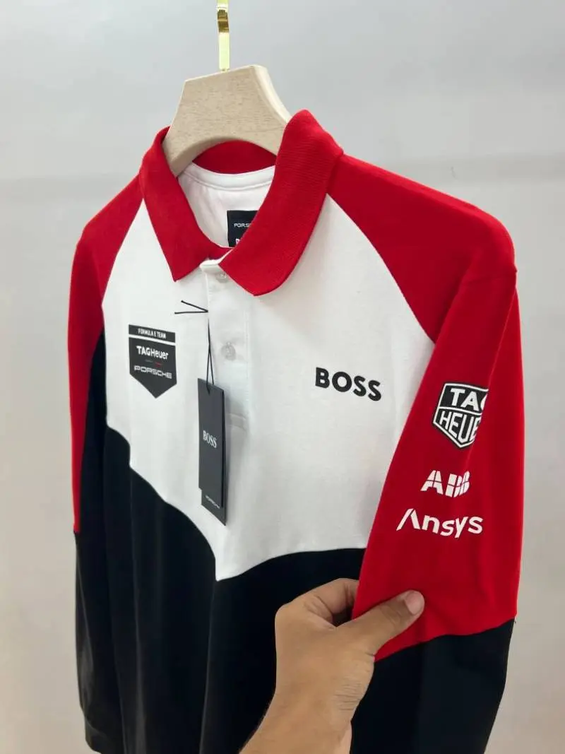 PORSCHE xBOSXS IMPORTED STORE ARTICLE POLO T-SHIRTxx - Image 4