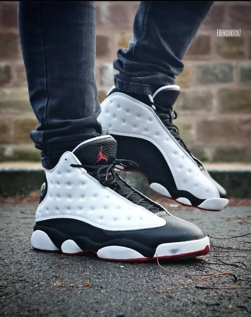 Nike Air Jordan Retro 13 White Black 785 - Image 2