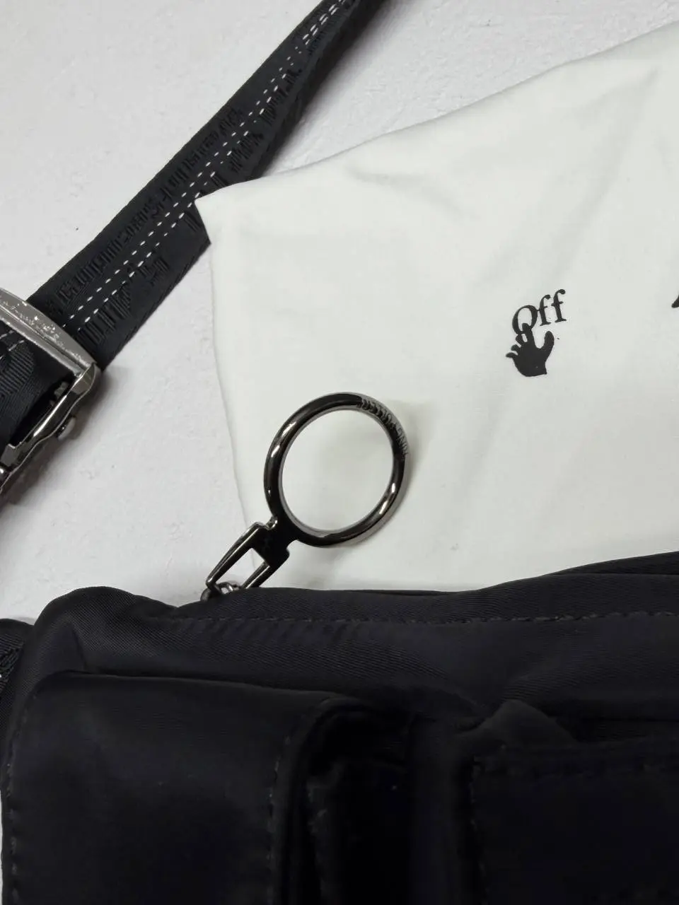 Off whitte X Unisex Waist - ShoulderBag With Dustcover - Image 5
