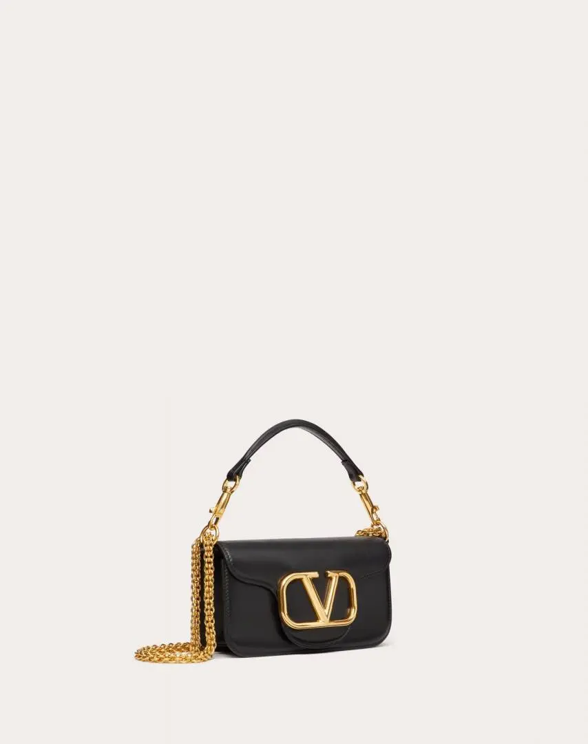 Valentynoo VLogo Black Small ShoulderBag With OriginalBox DustCover - Image 9