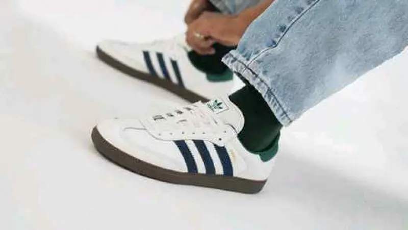 Adidas Samba OG WhiteCollegiate Green - Image 5