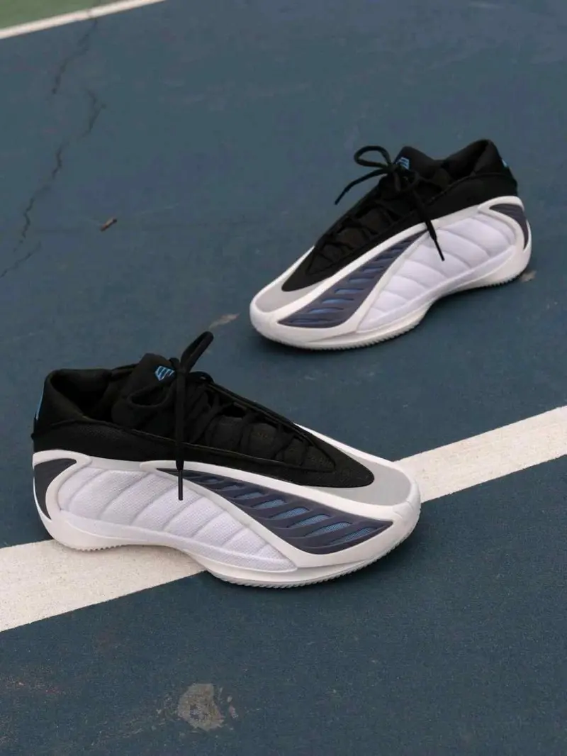 Adidas ANTHONY EDWARDS 2 Cloud White Core Black Dusky Ink - Image 5