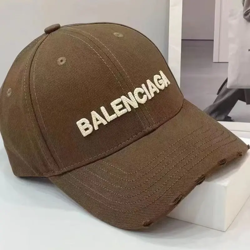 Balenciaga Brown Denim Front Logo Premium Unisex Cap (With Safety Box) - Image 2