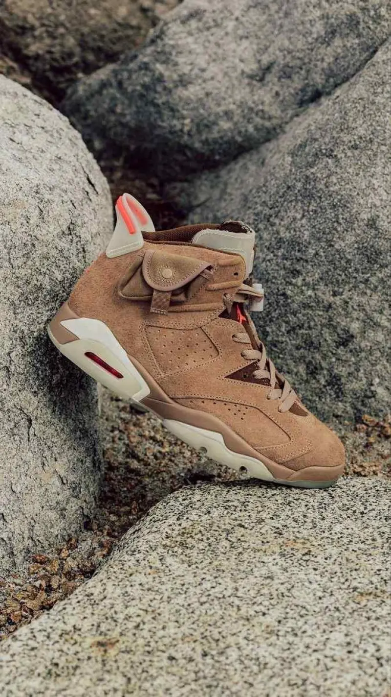 Travis Scott x Air Jordan 6 AJ6 - British Khaki - Image 5