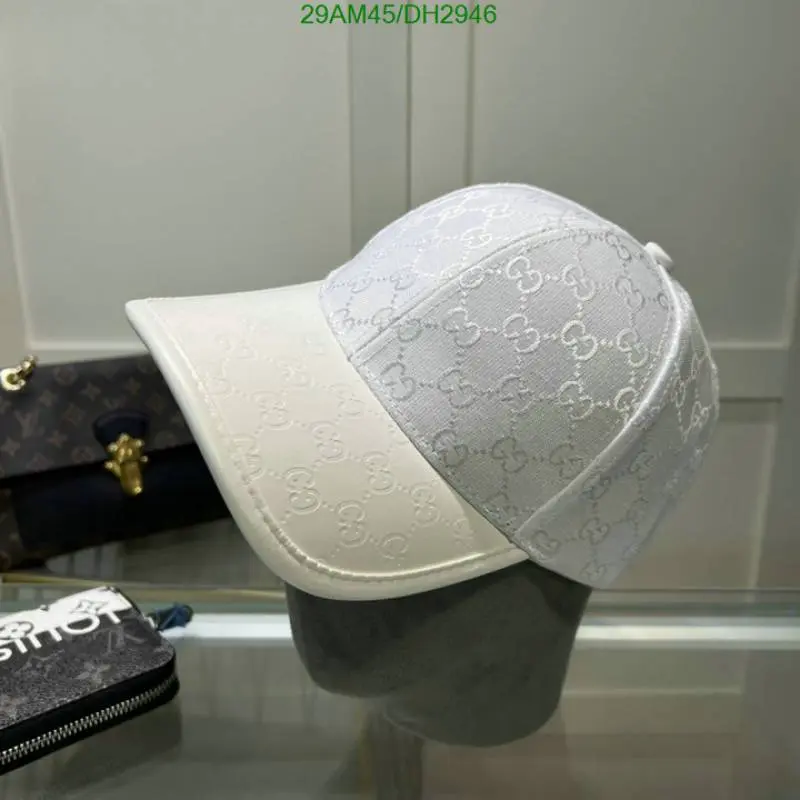 Gucci GG Small Monogram Leather White Premium Unisex Cap With Safety Box