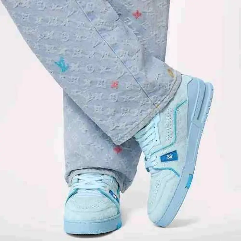 Louis Vuittonn X Tyler The Creator Trainer Blue 360 - Image 2