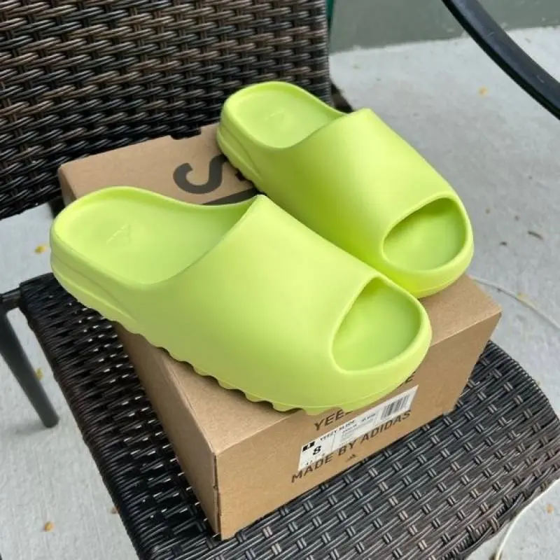 Adidas Yeezy Slide Glow Green UA Quality With Tag Butter Papar Og Box. - Image 4