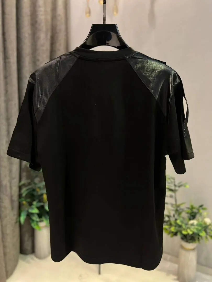 KOREAN IMPORTED HIGH DEMAND ARTICLE T-SHIRT BLACK - Image 3